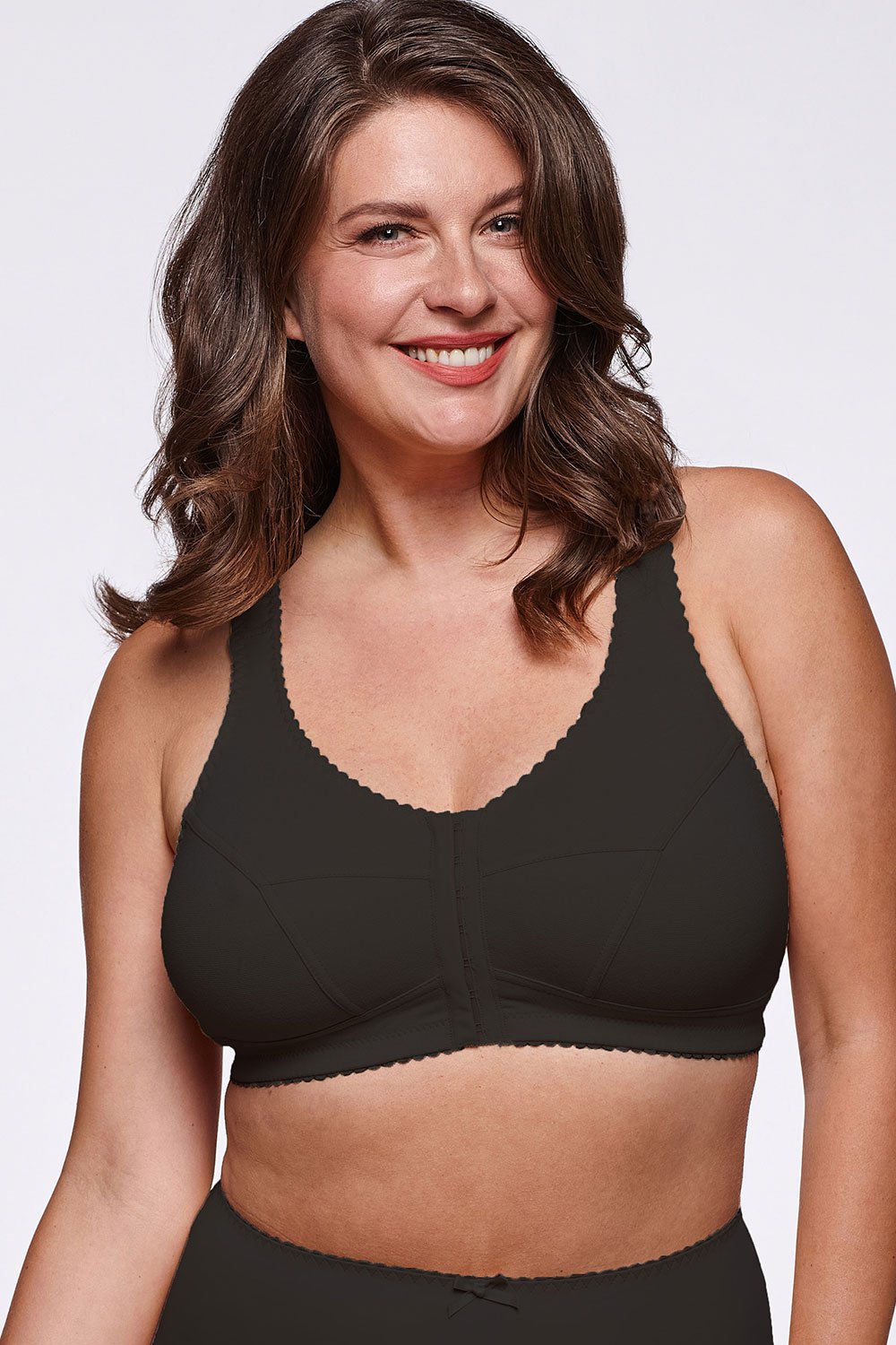 8121IJ Kokvilnas Melns Krūšturis - Image 1